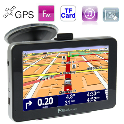 AQ500 5.0 inch 480 x 272 Pixels TFT Touch Screen Car GPS NavigatorBuilt 4GB Memory and Map